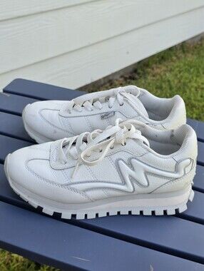 Marc Jacobs The Jogger Leather Platform Sneakers EU 35 US 5 Lace Up Designer